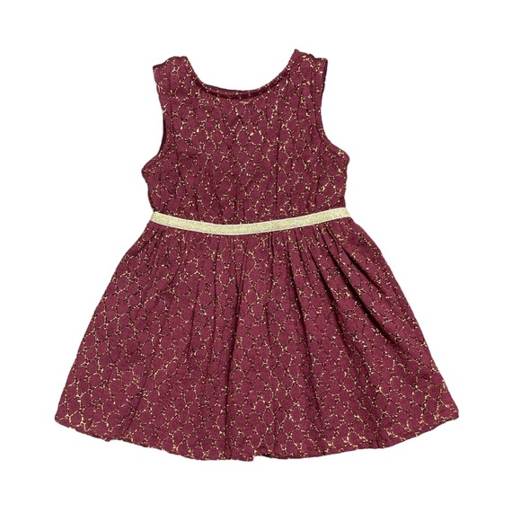 Cat & Jack Other - 2T gold & maroon dress